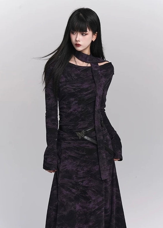 [Same-day delivery] gothic purple dress / LG1175