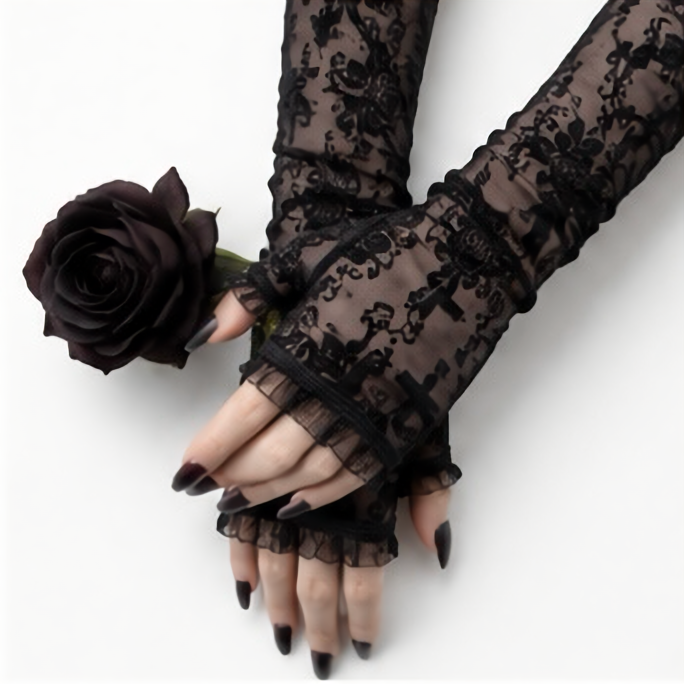 GOTHIC ORNAMENT LACE ARM COVER / V1176