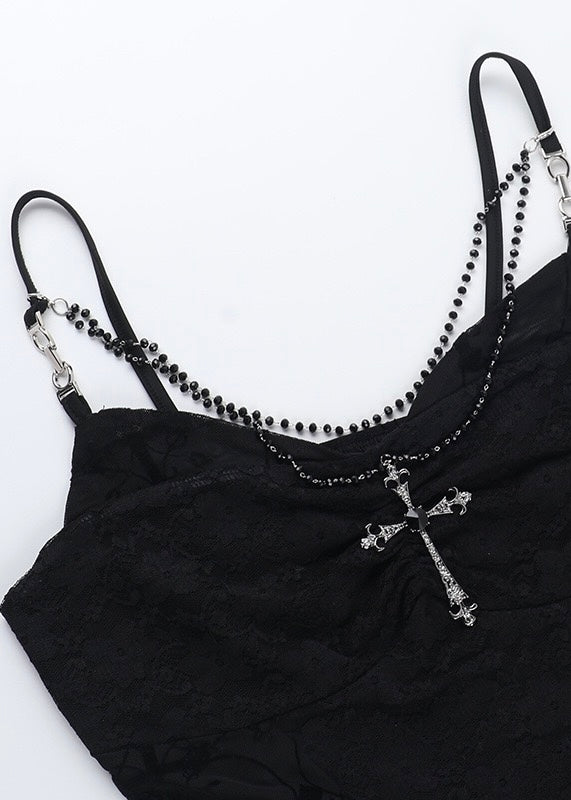 Cross lace camisole top / LG1299
