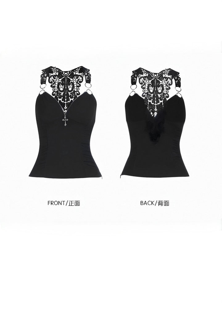 GOTHIC LACE ORNAMENT CAMISOLE / LG1665
