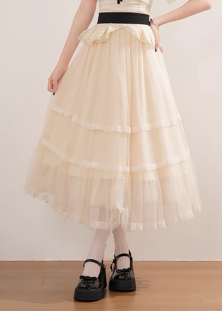CLASSICAL RIBBON TULLE DRESS / LG1623
