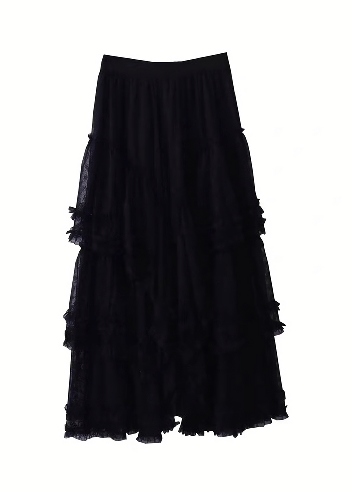 Layered Tulle Gothic Skirt / LG1507