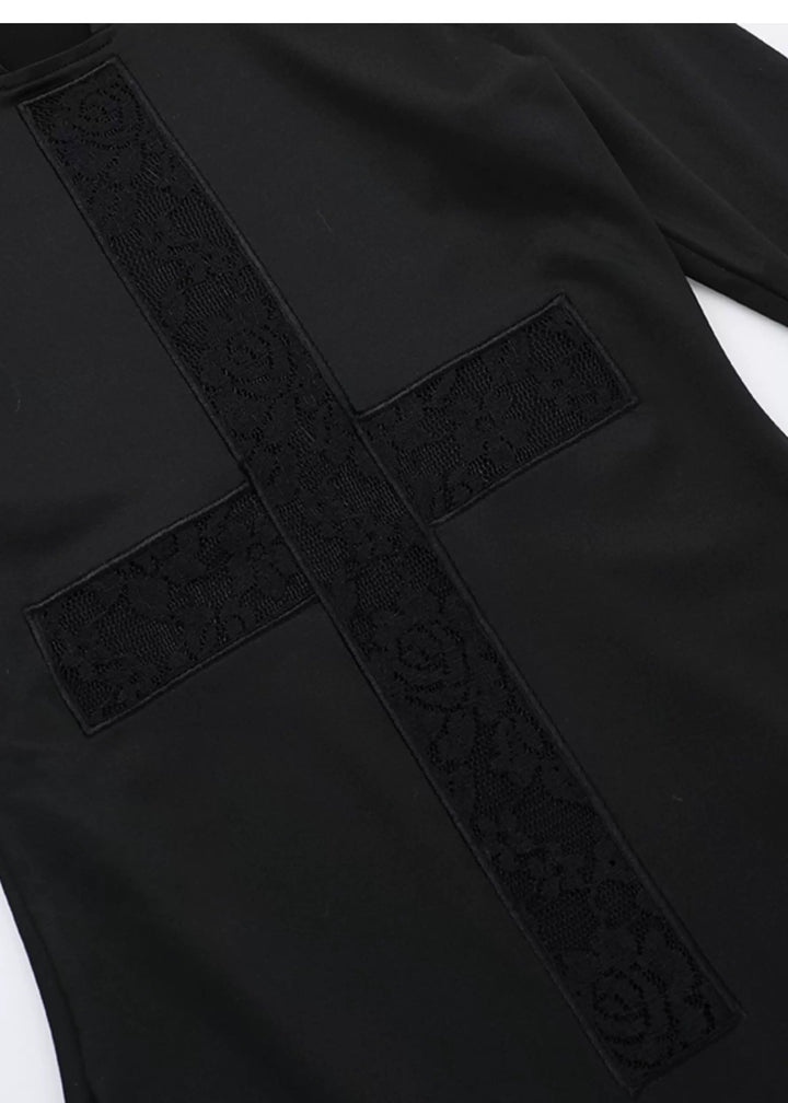 hooded long dress / LG1141 