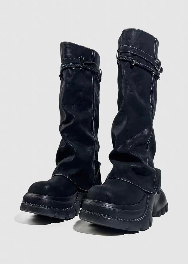 DARK Chain Belt Long Boots / V1184