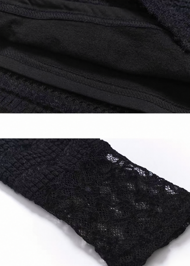 Lace High-Neck Slim Fit Top / LG1508