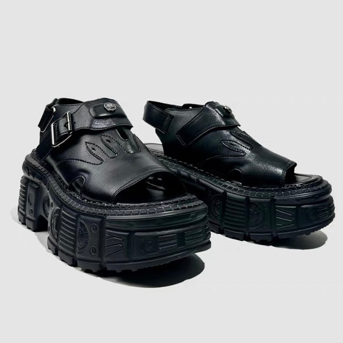 DARK Flame Platform Sandals / V1179