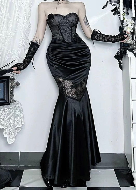 LACE MERMAID GOTHIC DRESS / LG1588