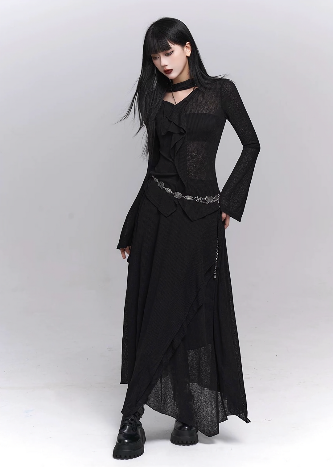 GOTHIC LAYERED TWO-PIECE SET / LG1554