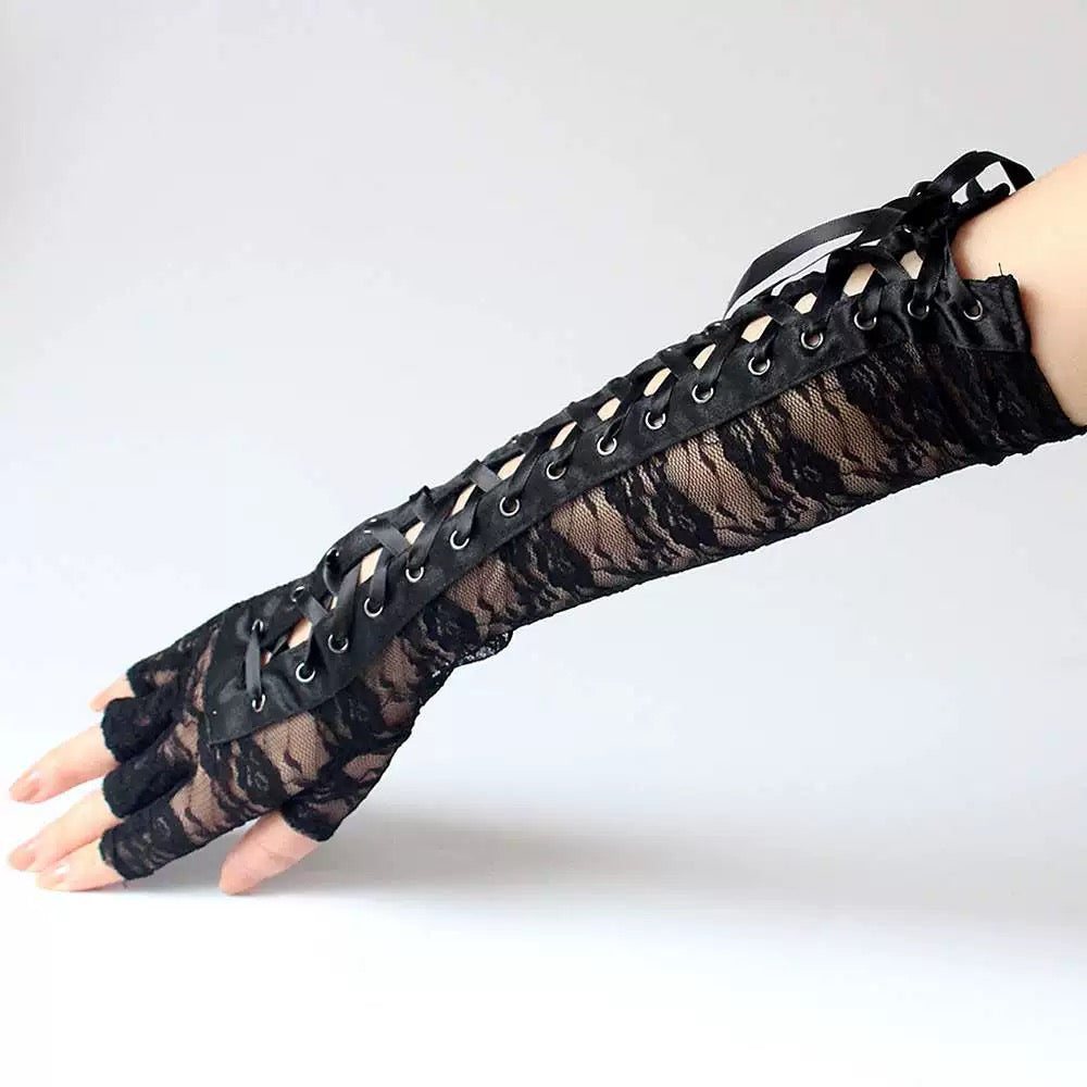 Gothic Lace-up Arm Cover / A1127