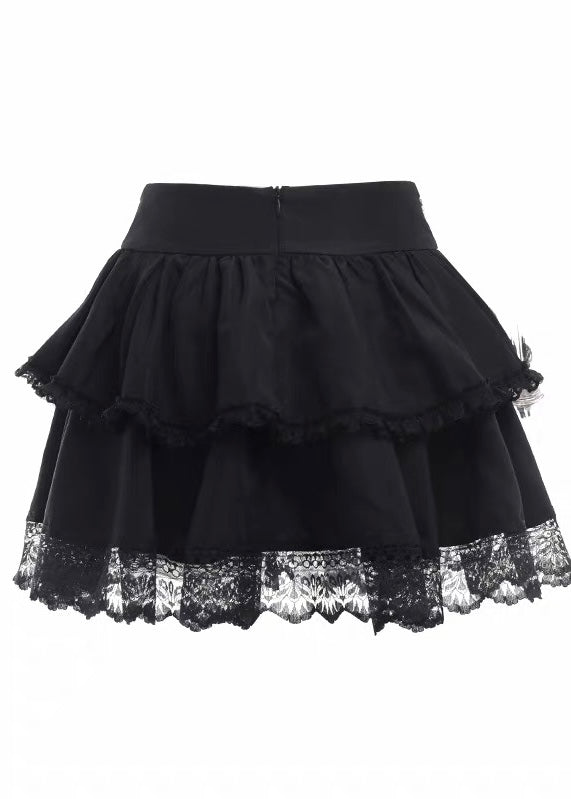GOTHIC FRILL LAYERED SKIRT / LG1569