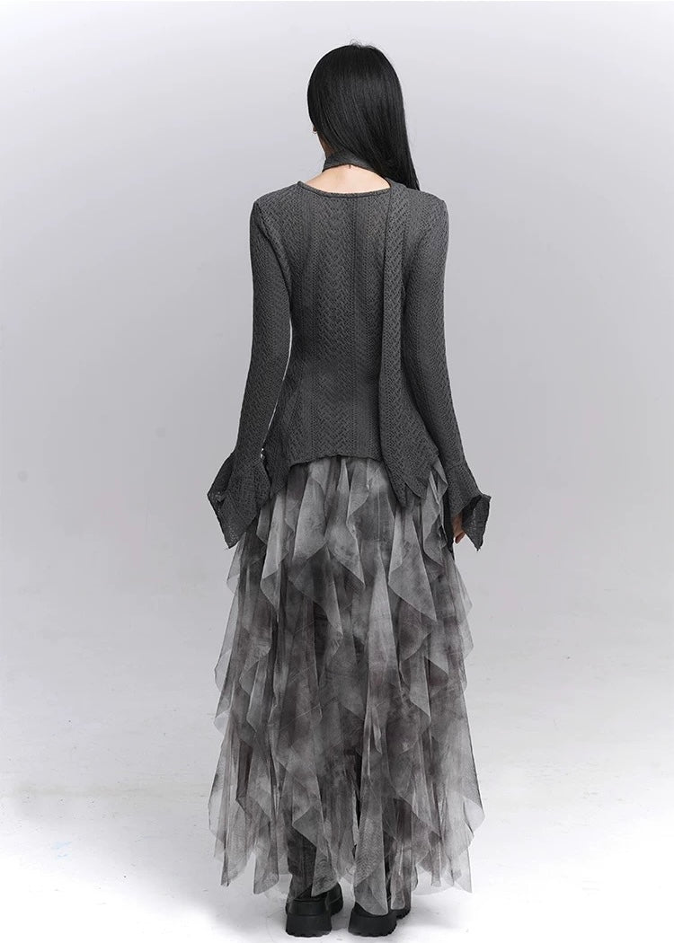 Layered Gothic Tulle Skirt / lg1347_e4r