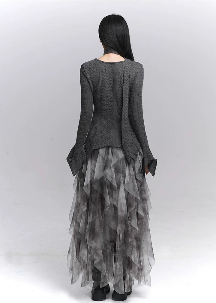 Layered Gothic Tulle Skirt / lg1347_e4r