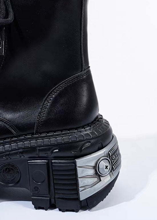HEAVY SOLE LACE-UP BOOTS / V1166
