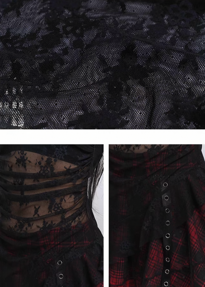 Gothic sheer tube top / LG1287