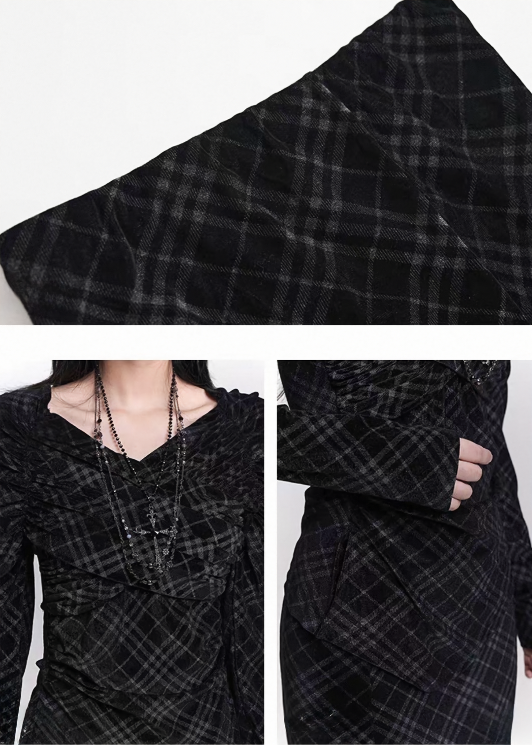 CROSS VELVET LONG SET / LG1472