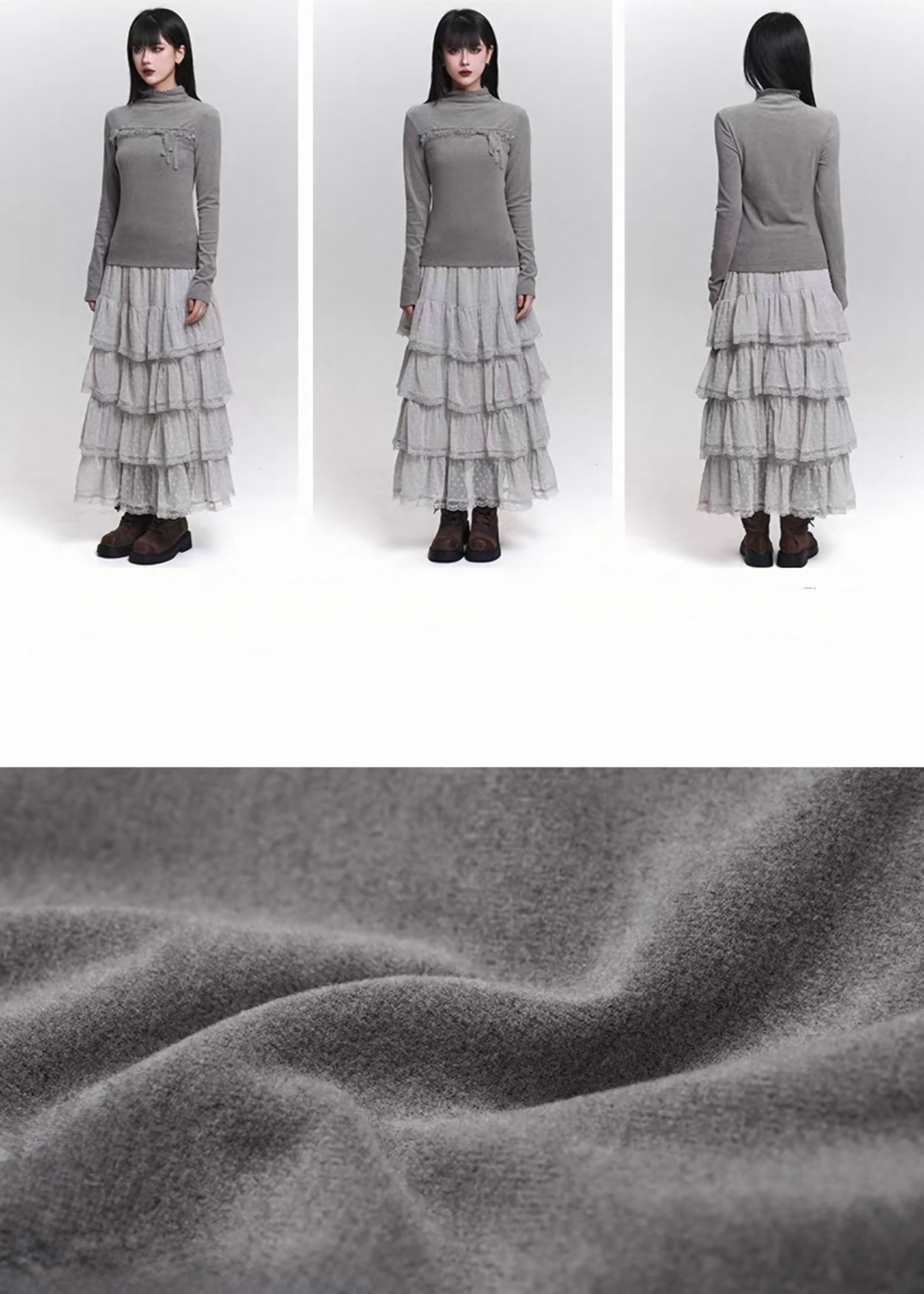 LACE RIBBON TIGHT TOP / LG1453