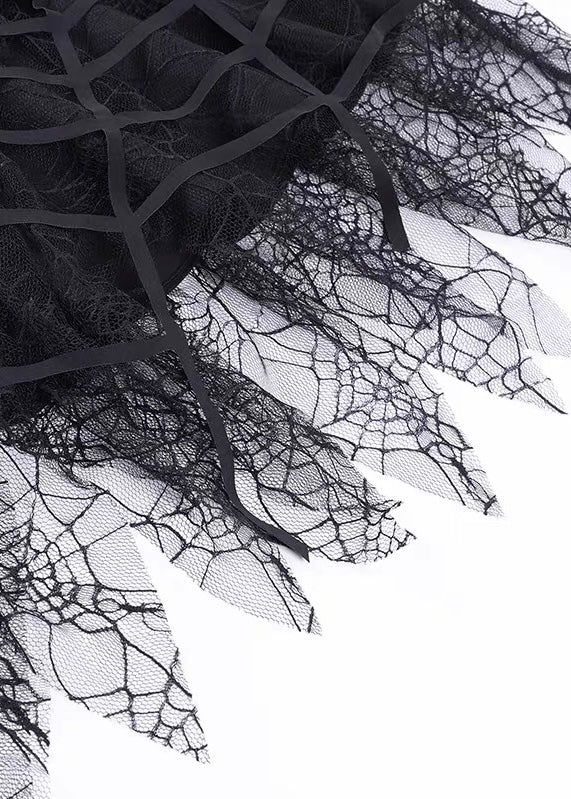 GOTHIC WEB LACE SKIRT / LG1581