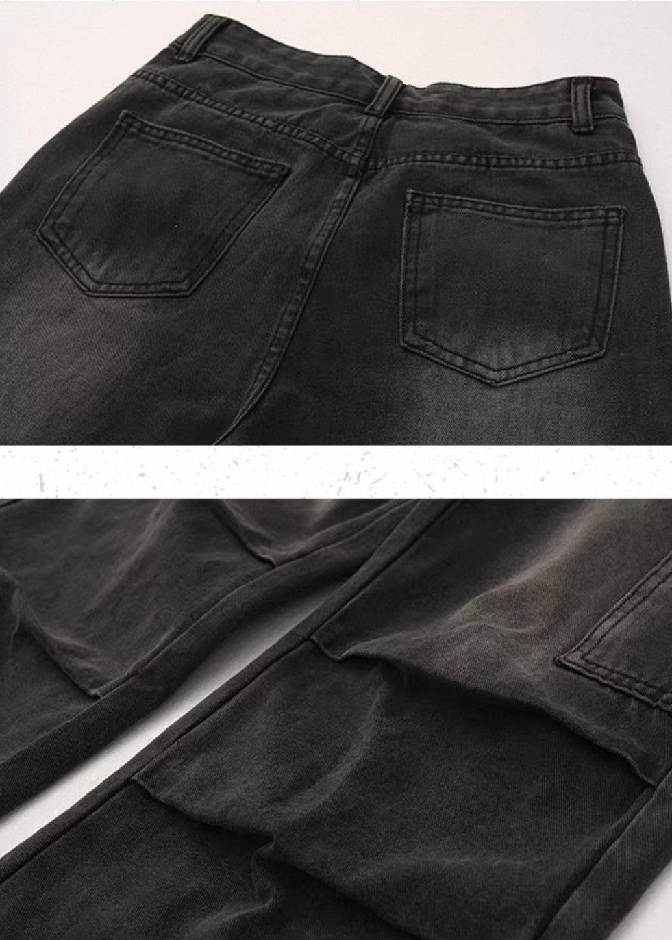 DISTRESSED STRAIGHT DENIM / LG1384