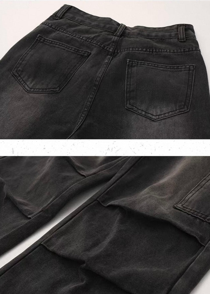 DISTRESSED STRAIGHT DENIM / LG1384