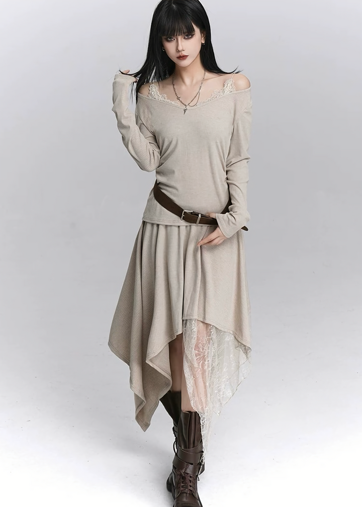 SHADOW LACE TWO-PIECE SET / LG1439