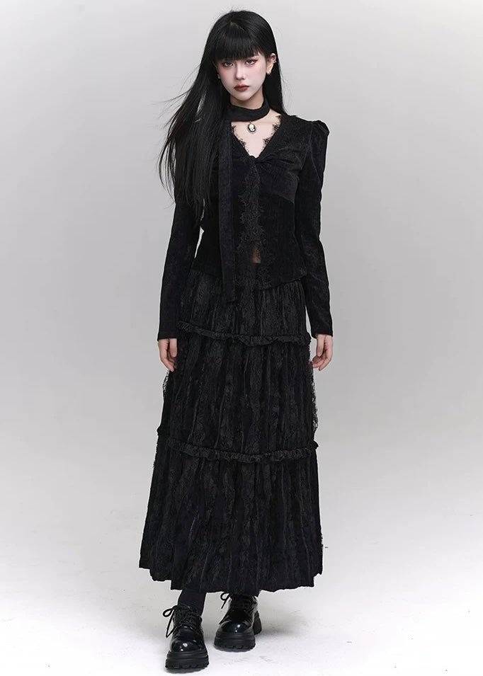 【당일 배송】gothic suits &amp; velvet skirts / LG1181 