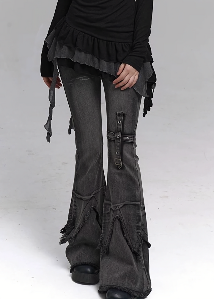 Dark Dystopia Denim Pants / lg1335