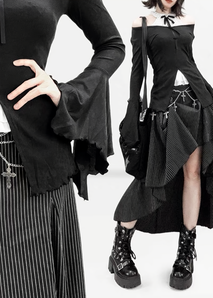 DARK LAYERED GOTHIC TOPS / LG1695