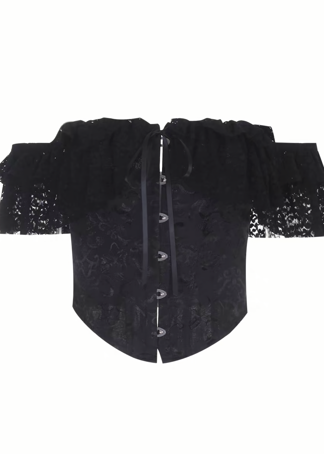 GOTHIC LACE OFF-SHOULDER TOPS &amp; SKIRT / LG1699