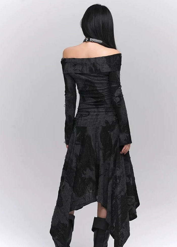 open shoulder gothic dress / LG1180 