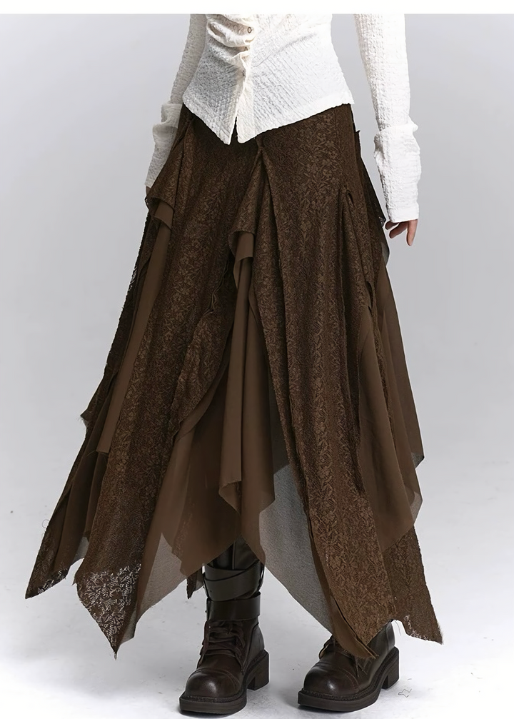 Asym Drape Layer Skirt / LG1434