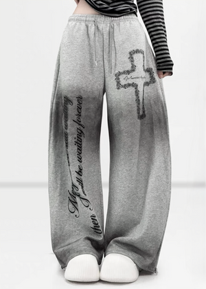 CROSS GRADATION WIDE PANTS / LG1683
