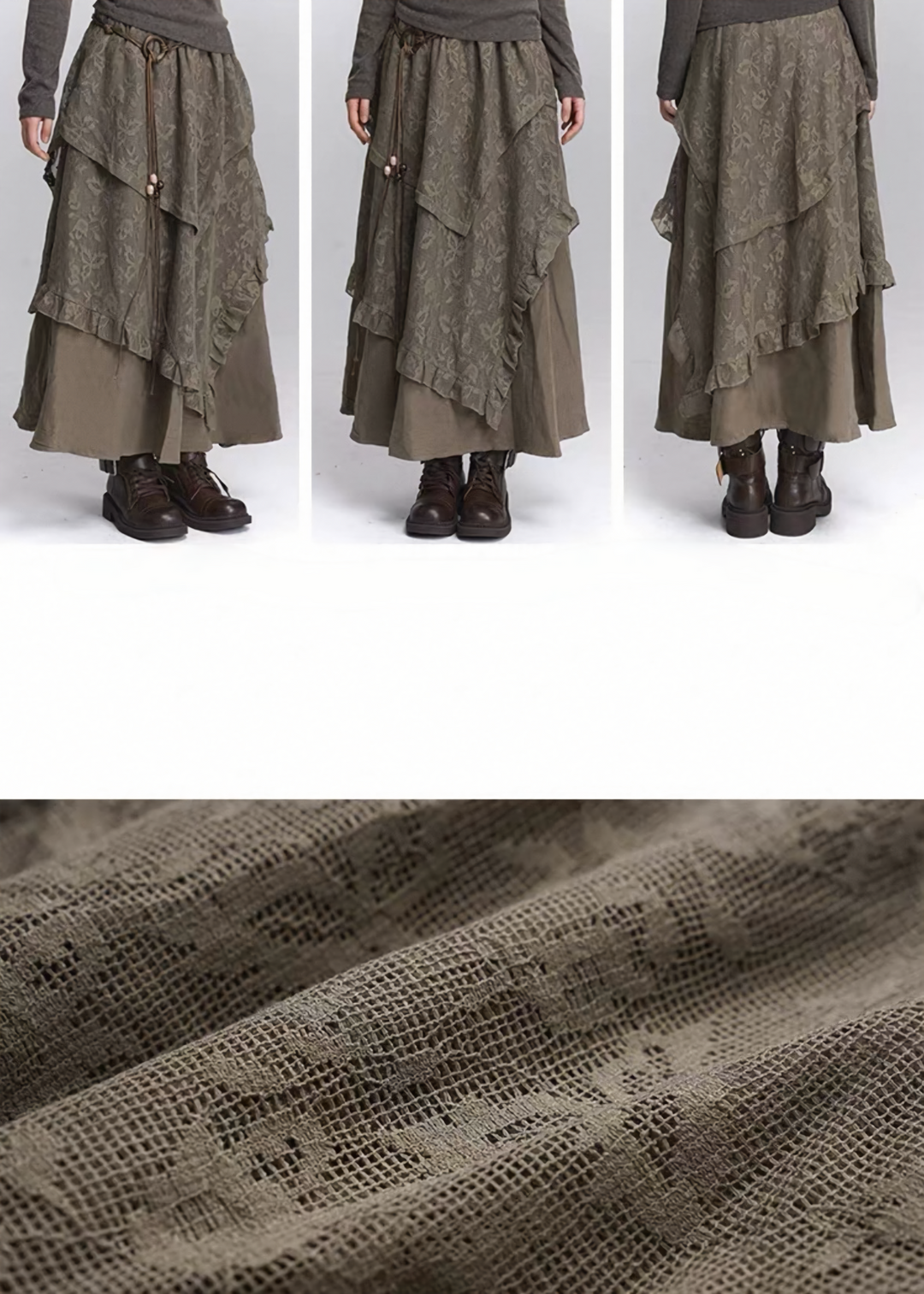 TWILIGHT LACE LAYERED SKIRT / LG1438