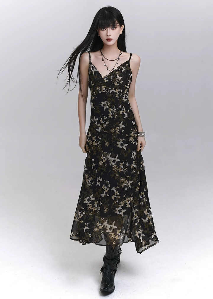 Midnight Bloom Cami Dress / LG1296