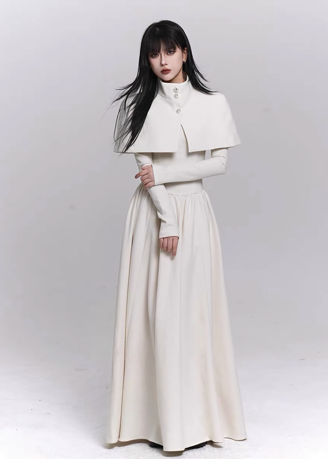 WHITE CEREMONY CAPE SET / LG1484
