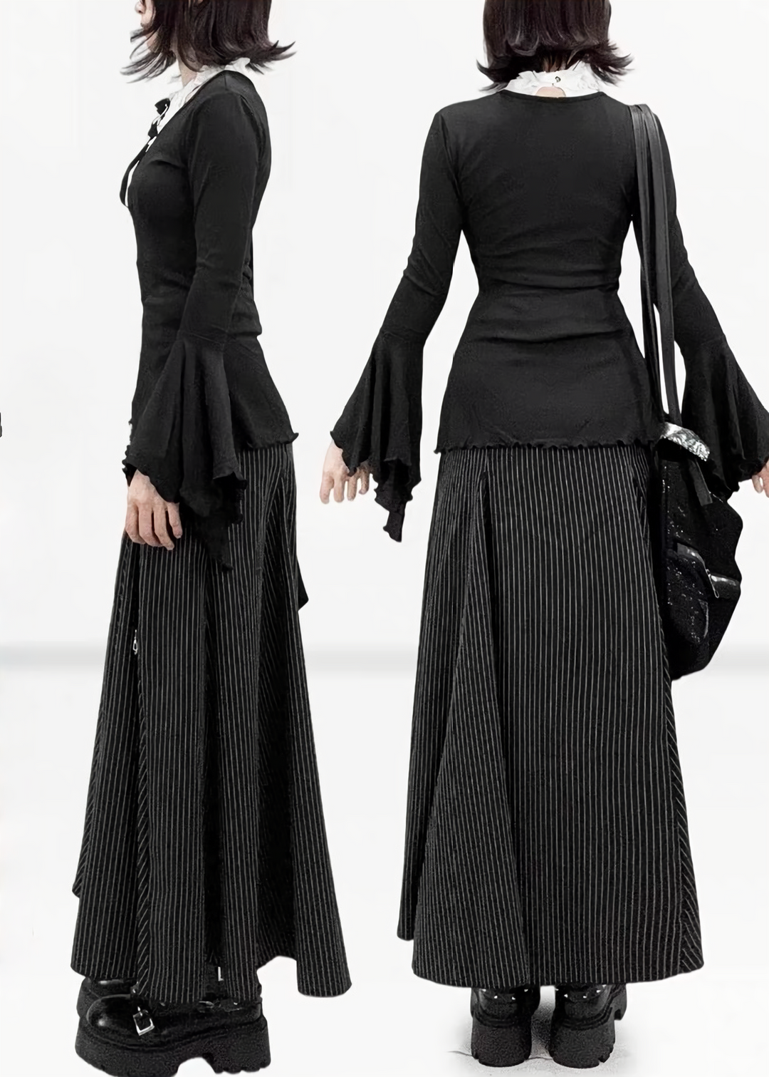 DARK LAYERED GOTHIC TOPS / LG1695