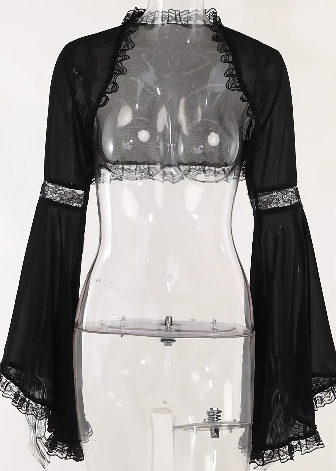 IRIDESCENT LACE-UP LONG DRESS SET / LG1705