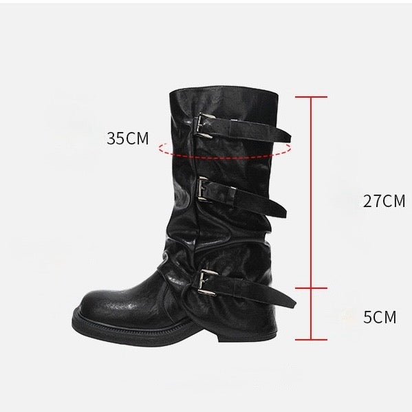 western mid boots / V1136