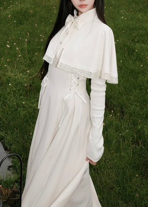 CLASSICAL CAPE RETRO LONG DRESS / LG1563
