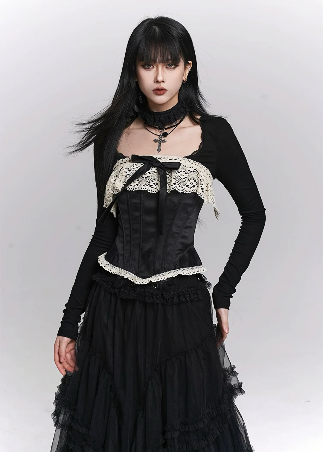 Gothic Lace Corset Bustier / LG1506