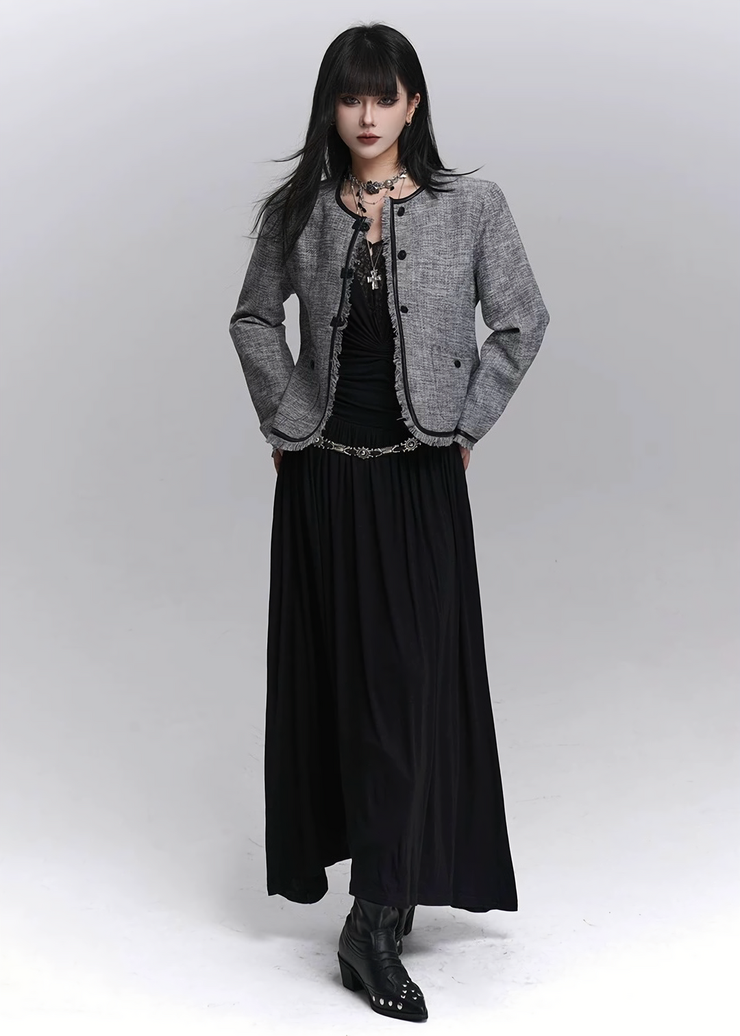 BOHEMIAN METAL BUCKLE BELT / A1136