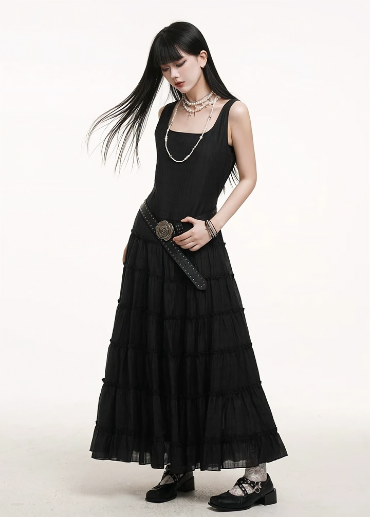 Nocturne Ruffle Dress / LG1269