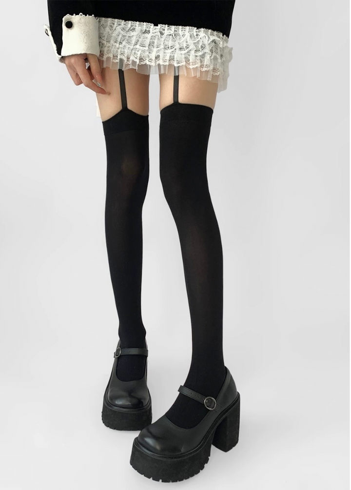 french suspender stockings / Y1108_e4r