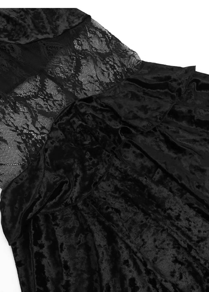 velvet fishtail skirt/lg1120_e4r