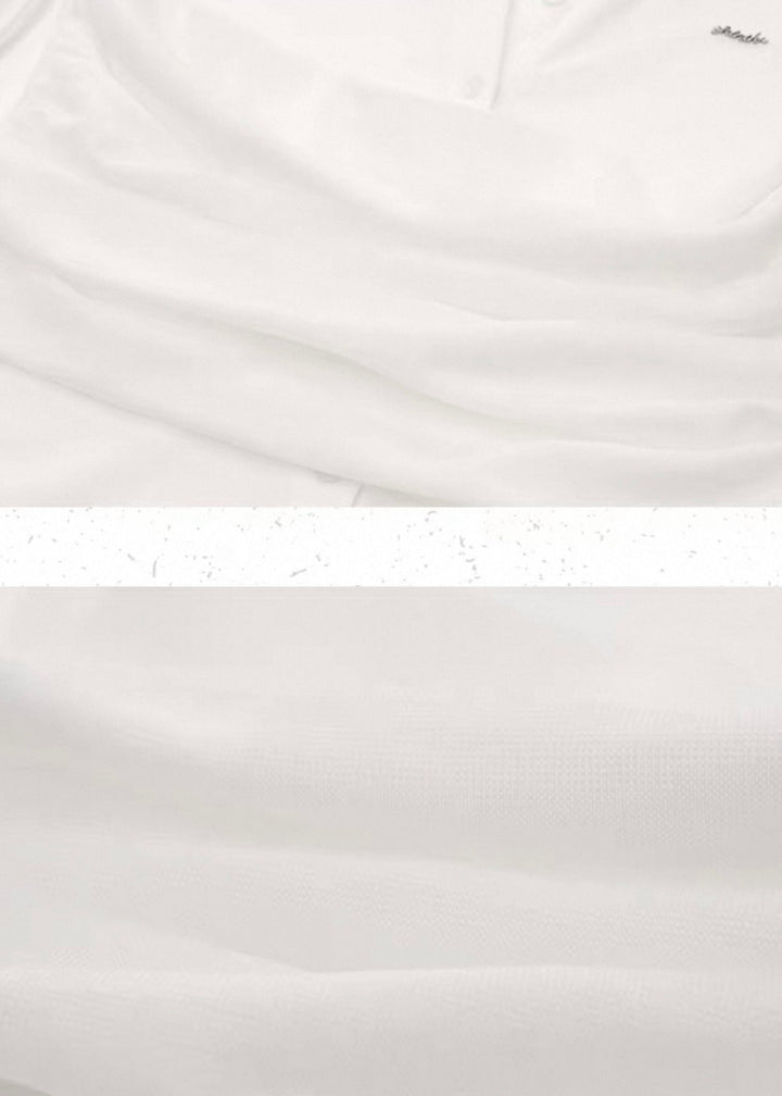 Henley Neck Drawstring Tops / LG1394