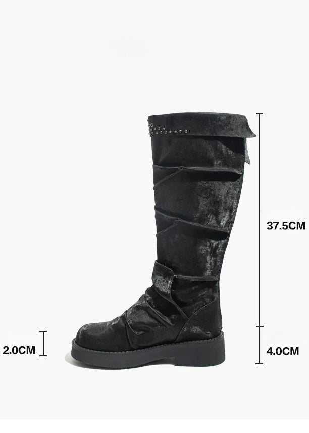 Studded Long Boots / v1154