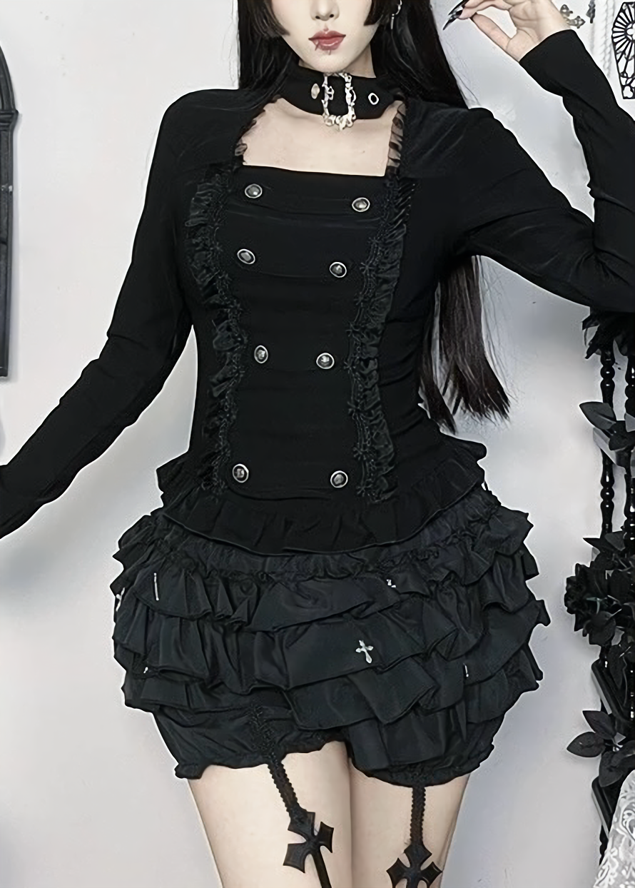GOTHIC CHOKER CORSET TOP / LG1560
