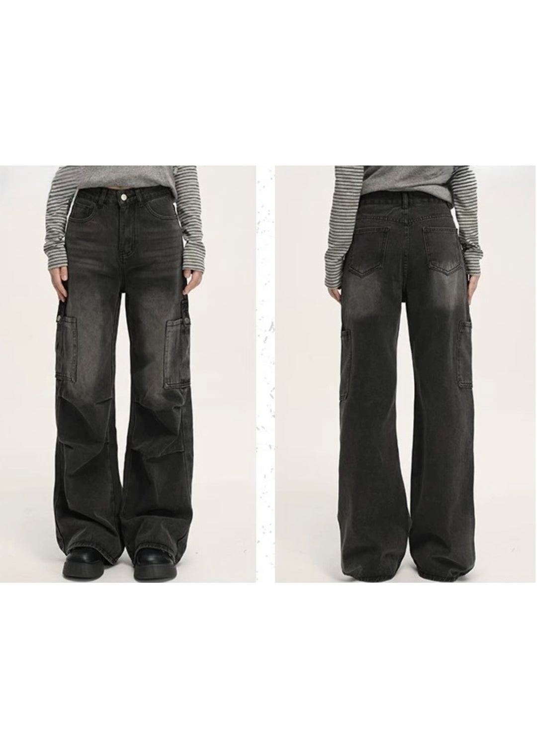 DISTRESSED STRAIGHT DENIM / LG1384