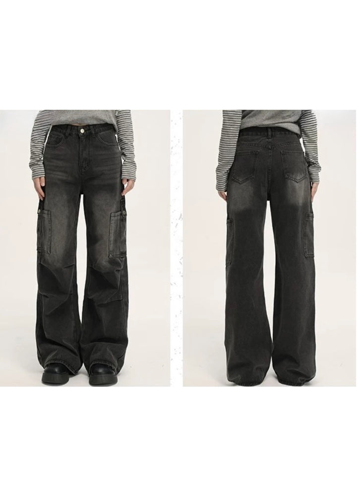 DISTRESSED STRAIGHT DENIM / LG1384