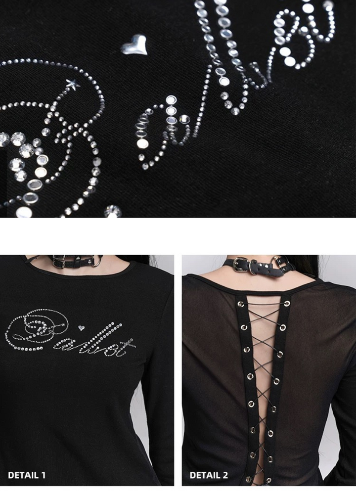 Back lace-up slim fit / LG1218 