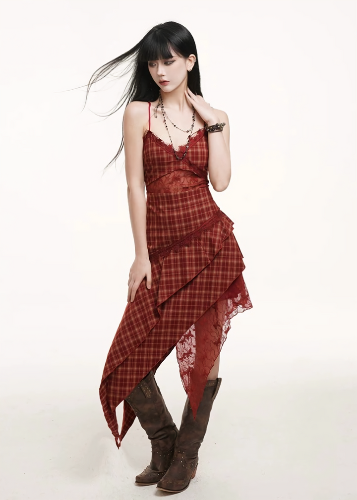 Rouge Lace Sheer Dress/lg1322 
